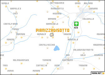 map of Pianizza di Sotto