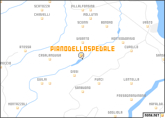 map of Piano dellʼOspedale