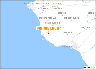 map of Piano Scala