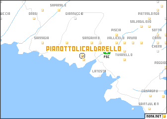 map of Pianottoli-Caldarello