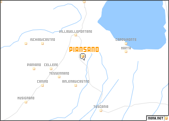 map of Piansano