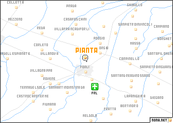 map of Pianta