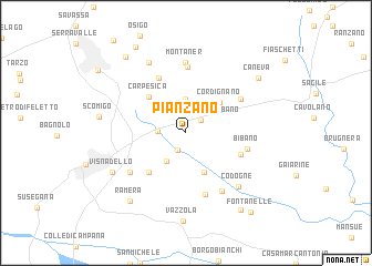 map of Pianzano