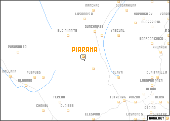 map of Piaramá