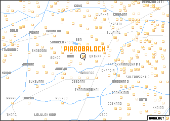 map of Piāro Baloch