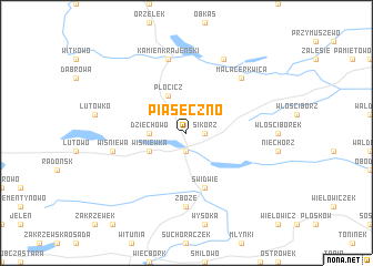 map of Piaseczno