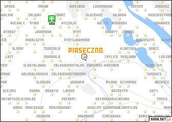 map of Piaseczno