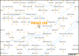 map of Piaseczno