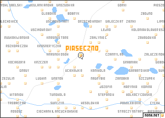 map of Piaseczno