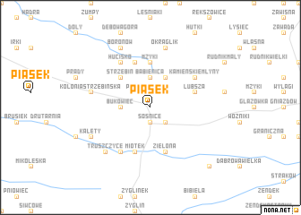 map of Piasek