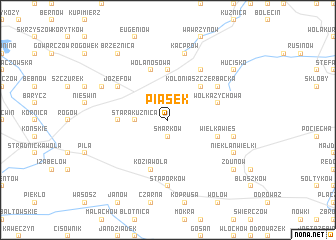 map of Piasek