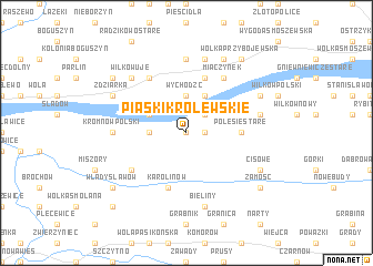 map of Piaski Królewskie