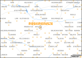 map of Piaski Pierwsze