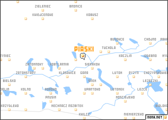 map of Piaski