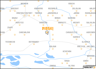 map of Piaski