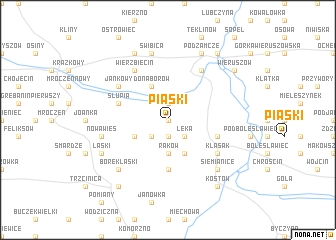 map of Piaski