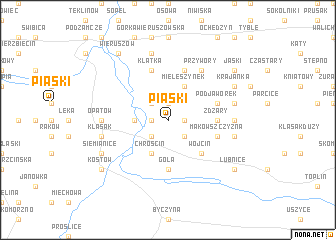 map of Piaski