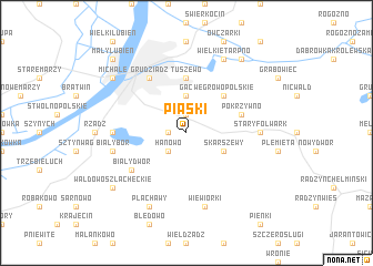 map of Piaski