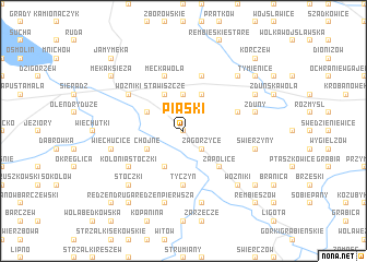 map of Piaski