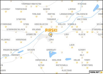 map of Piaski