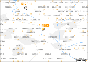 map of Piaski