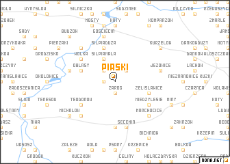 map of Piaski