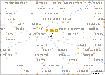 map of Piaski