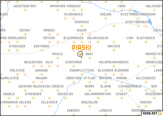 map of Piaski