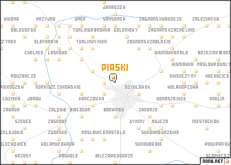 map of Piaski