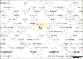 map of Piaski