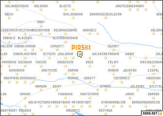 map of Piaski