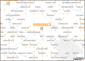 map of Piaskowice