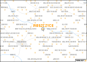 map of Piaszczyce