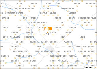 map of Pías