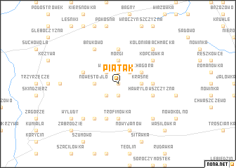 map of Piątak