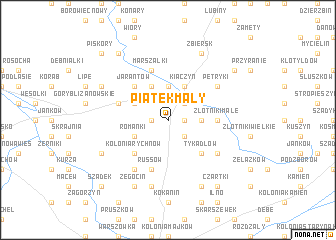 map of Piątek Mały