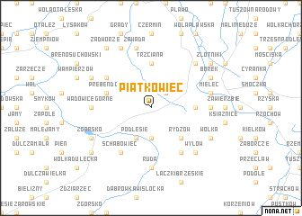 map of Piątkowiec