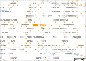 map of Piatra Albă