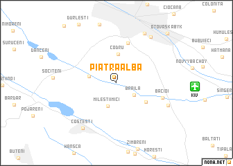 map of Piatra Albă