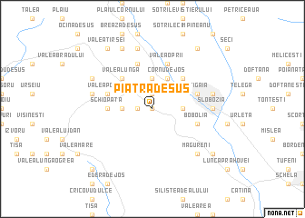 map of Piatra de Sus