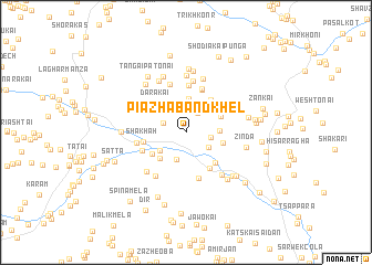 map of Piāzha Band Khel