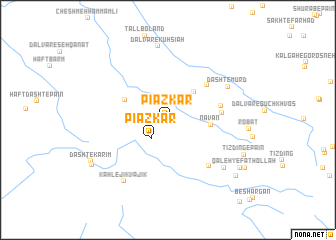 map of Pīāz Kār
