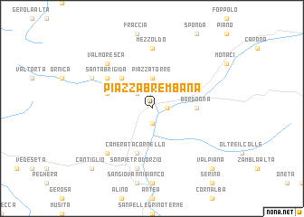 map of Piazza Brembana