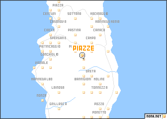 map of Piazze