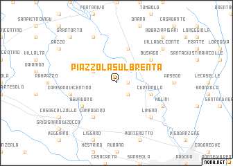 map of Piazzola sul Brenta