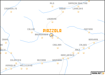 map of Piazzola