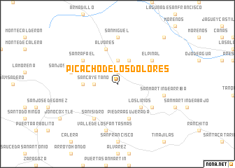 map of Picacho de los Dolores