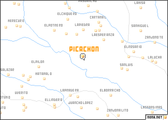 map of Picachón