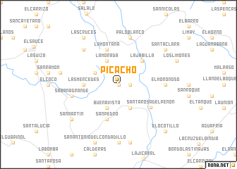 map of Picacho