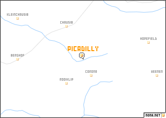 map of Picadilly